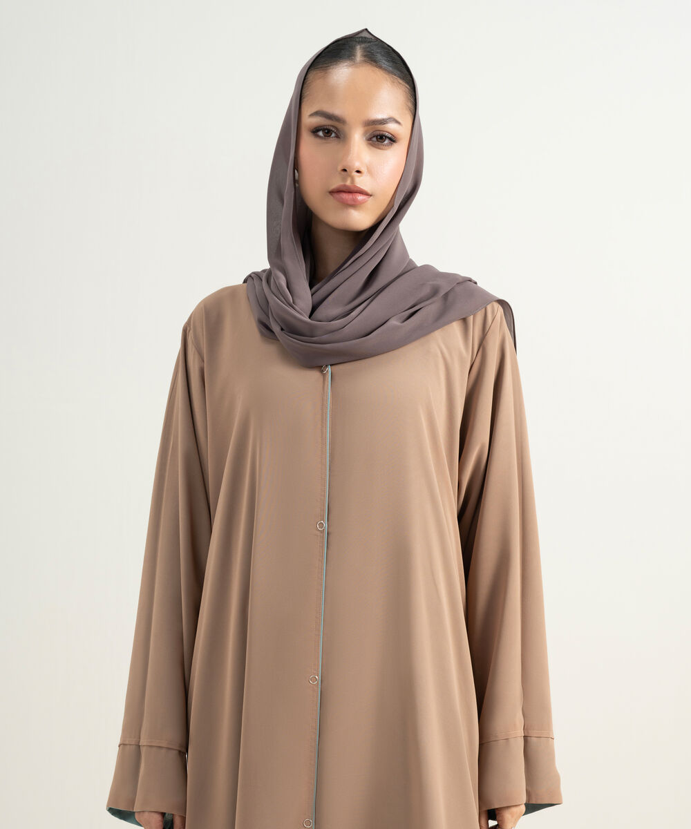 Women's Army Green Hijab view 1